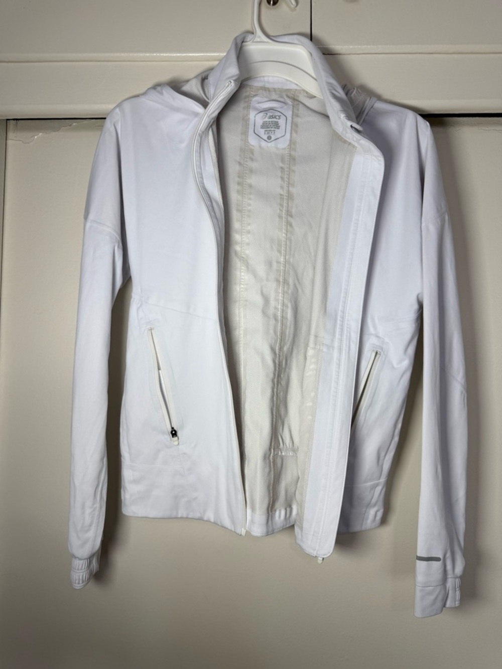 Oasis White Hooded Lightweight Jacket
